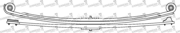 MAN Schomäcker 72945000, O.E. 81434026590 leaf spring for truck