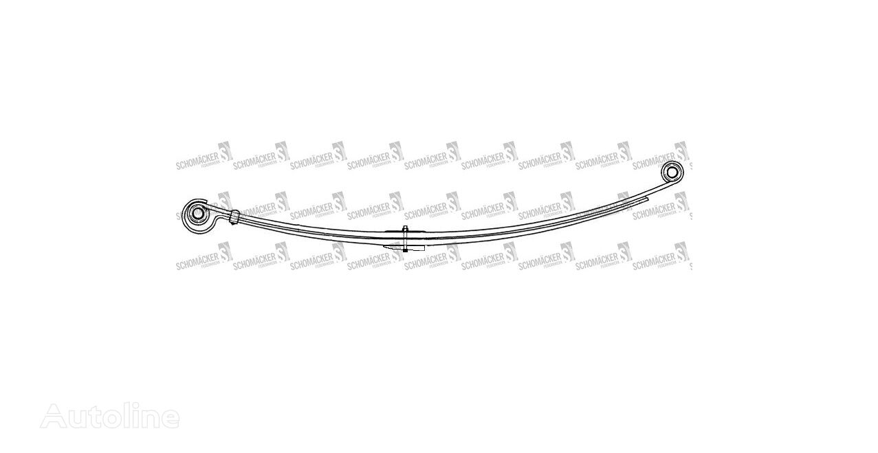 트럭용 판 스프링 Mercedes-Benz Schomäcker 333568, O.E. 6673204502 6673204502 - Autoline