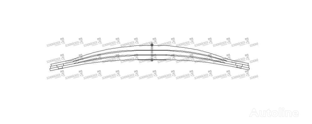 PARABOLICZNY Schomäcker 24867700, O.E. 0508250310 0508250310 Blattfeder für Anhänger