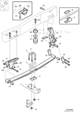 Volvo 257888 leaf spring for Volvo FH.FM truck