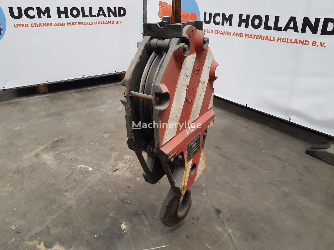 Liebherr Hookblock 17mm 1 sheave 14,5t 9137 bloque de elevación para grúa móvil