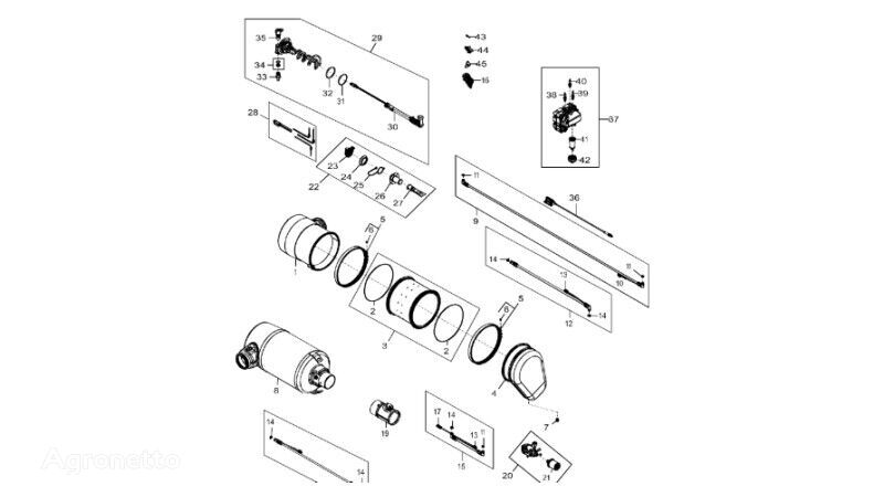 John Deere DZ118672 manifold for John Deere 9470RX crawler tractor