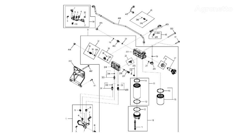 John Deere 9470RX R525278 manifold