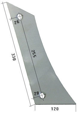 HARDOX500 mouldboard shin for tillage equipment