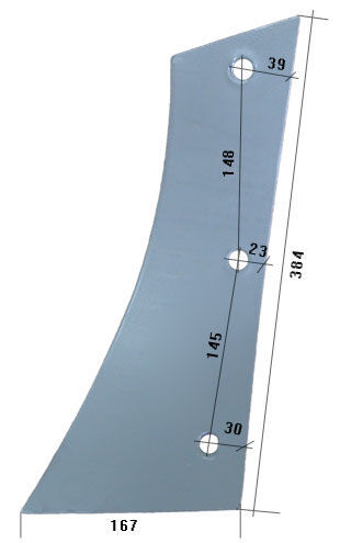 L HARDOX500 073242/L bocateja para Kverneland arado