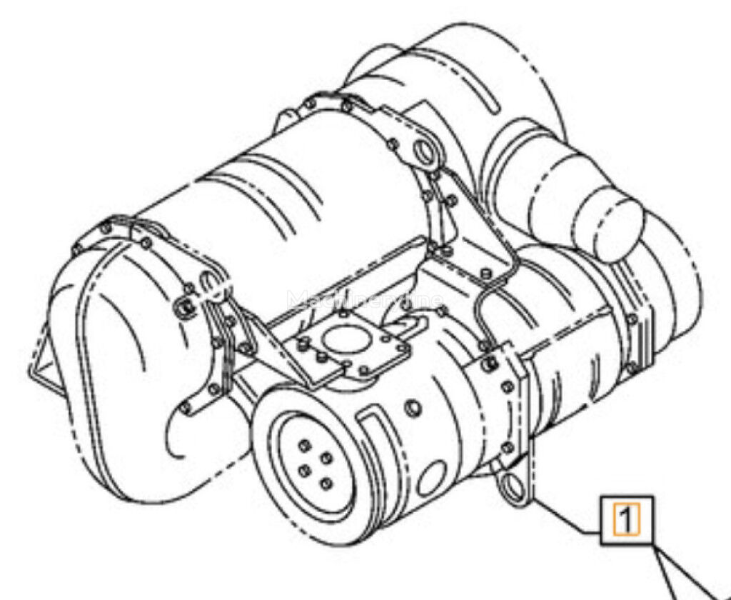 Case 47715487 47715487 muffler for Case CX300D CX350D CX210D CX370D excavator - Machineryline