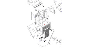 D28750776 oil cooler for Massey Ferguson  MF 30 grain harvester