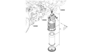 õlifilter 84242244 tüübi jaoks ratastraktori New Holland  T6090 T6070