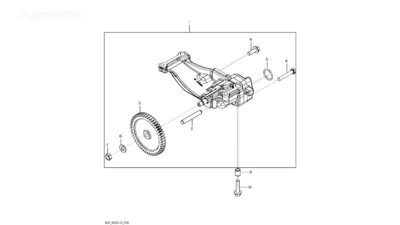 oil pump for John Deere 8345R wheel tractor