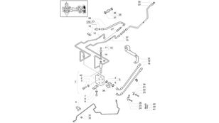 suku cadang sistem rem lainnya Zawór hamulca 87541730 untuk traktor roda New Holland T6010