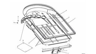 قسمت دیگر کابین Dach برای ماشین چمن زنی Krone Big M II