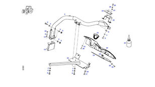 pokrywa błotnika other cabin part for Fendt 828 Vario wheel tractor