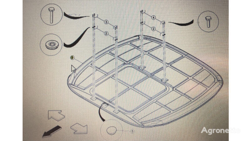 Dach Claas 00 ratinio traktoriaus Claas Arion 640 600 500