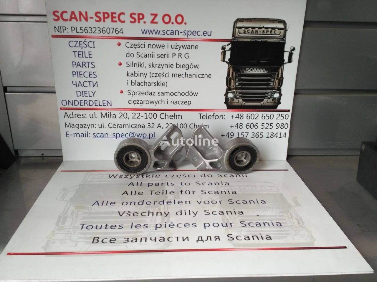 Scania poduszka wspornik [D9, D13, D16, CG/CR] 1791182 for Scania P R G truck tractor