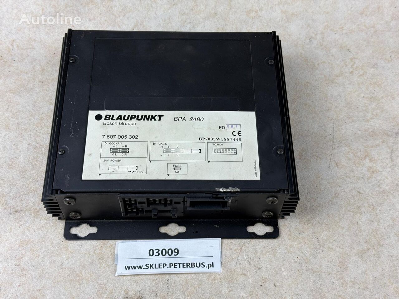 Wzmacniacz autobusowy Blaupunkt BPA 2480 für Bus