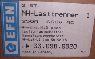 NH-Sicherungslasttrenner Efen #33.098.0020 d&agrave;nh cho thiết bị c&ocirc;ng nghiệp