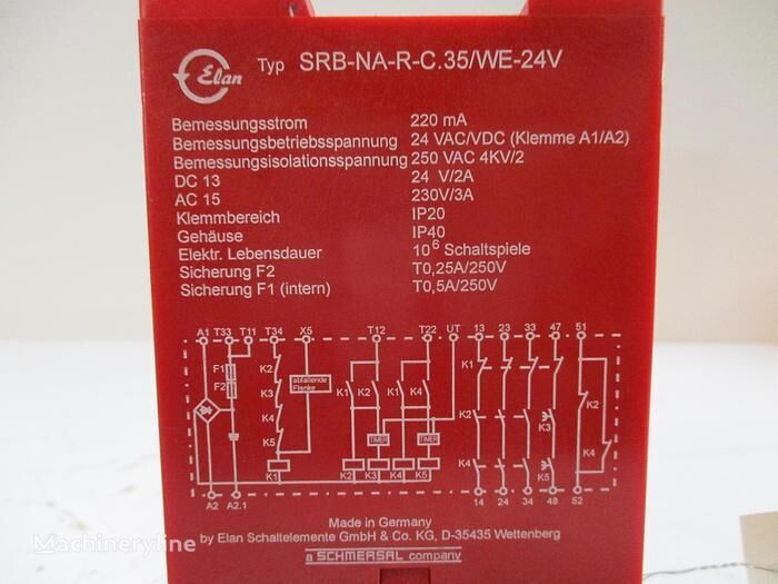 Relai de sécurité Elan SRB-NA-R-C.35/WE-24V