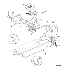 tros blokuvannya  JCB 331/56508 para JCB cx2wd maquinaria de construcción