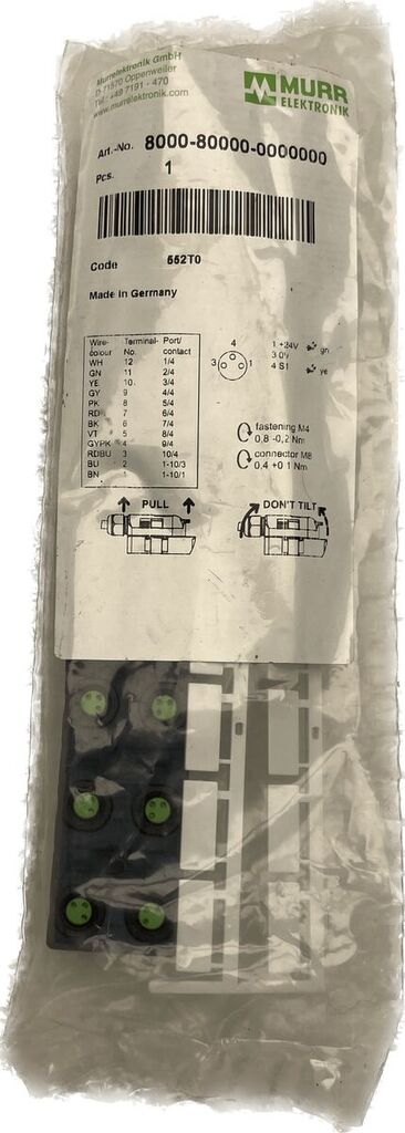 Grundmodul (n) Murrelektronik Exact8, 10xM8, 3-pol. para maquinaria industrial