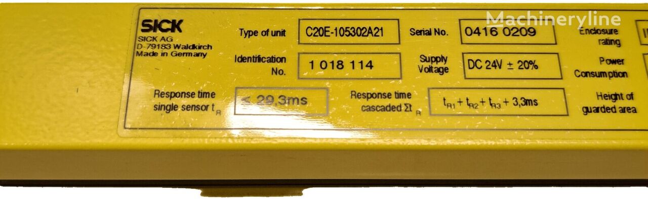 Sicherheitslichtvorhang-set Sick C2000 لـ المعدات الصناعية