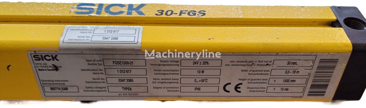 Sicherheitslichtschranke Empfänger Sick FGSE1500-21 / 1012617 for industrial equipment