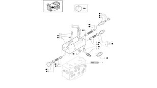 Zawór kolektora sonstiges Ersatzteil Motor für New Holland T6010 T6090 T6070 Radtraktor