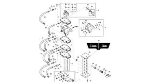 Selektywny zawór ster. RE596030 other engine spare part for John Deere 9470RX crawler tractor