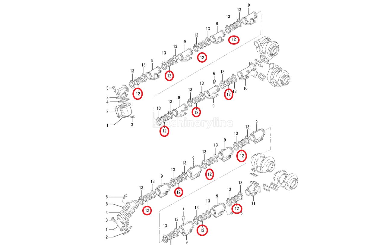 JOINT Hitachi H3773202200 для экскаватора Hitachi EX3600-5 EX8000 - Machineryline