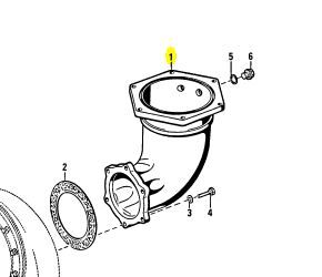 5531422201 EXHAUST ELBOW MTU 5531422201 - Machineryline