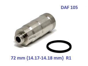fuel injector sleeve liner-holder-housing with nozzle spout DAF XF 1629459 für DAF CF85, XF105 Sattelzugmaschine