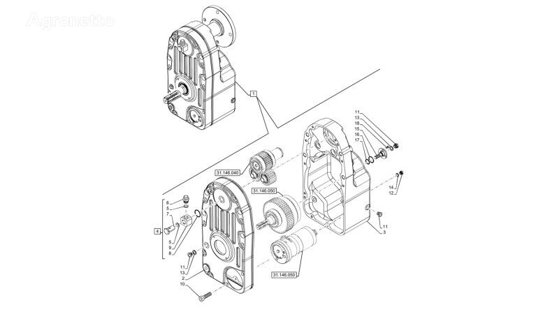 Obudowa 47384404 ander hydraulisch onderdeel voor New Holland T6070 wielen trekker