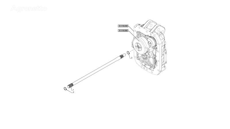 другая запчасть гидравлики Wałek 84200355 для трактора колесного New Holland T6070