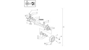 New Holland T6010 ホイールトラクターのためのZespół przegubu 87529754 その他の油圧スペア部品