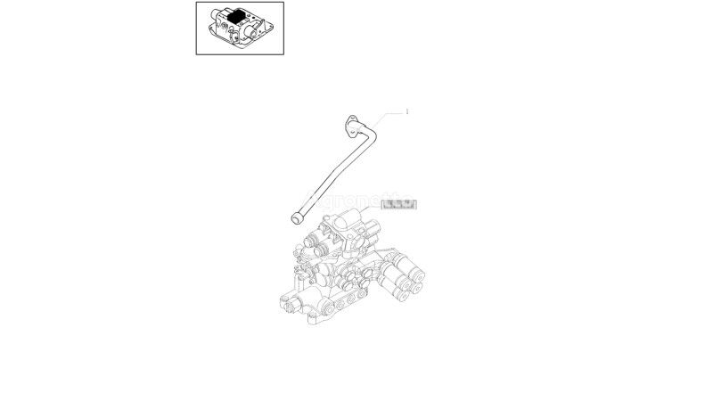 Rurka hydrauliczna 87568260 otra pieza del sistema hidráulico para New Holland T6010 T6090 T6070 tractor de ruedas - Agronetto