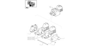 Regen zawor hydr hyd valve  84214463R za New Holland T6010 T6090 T6070 traktora točkaša