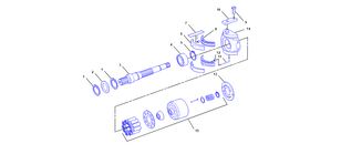 ROTATING GP-PUMP -PISTON AND GEAR PUMP Caterpillar 1281068 / 128-1068 / 1770251 / 177-0251 / 3196708 / 319-6708 para Caterpillar M314 M315 excavadora