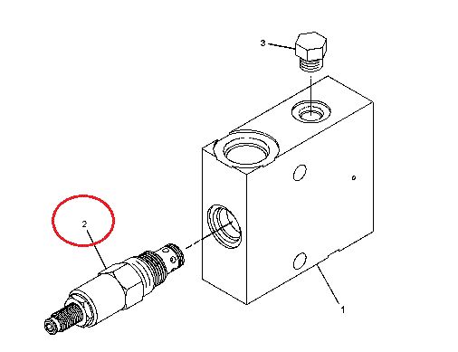 VALVE GP-RELIEF Caterpillar 2763649 / 276-3649 for Caterpillar 834H, 992K 988H wheel loader