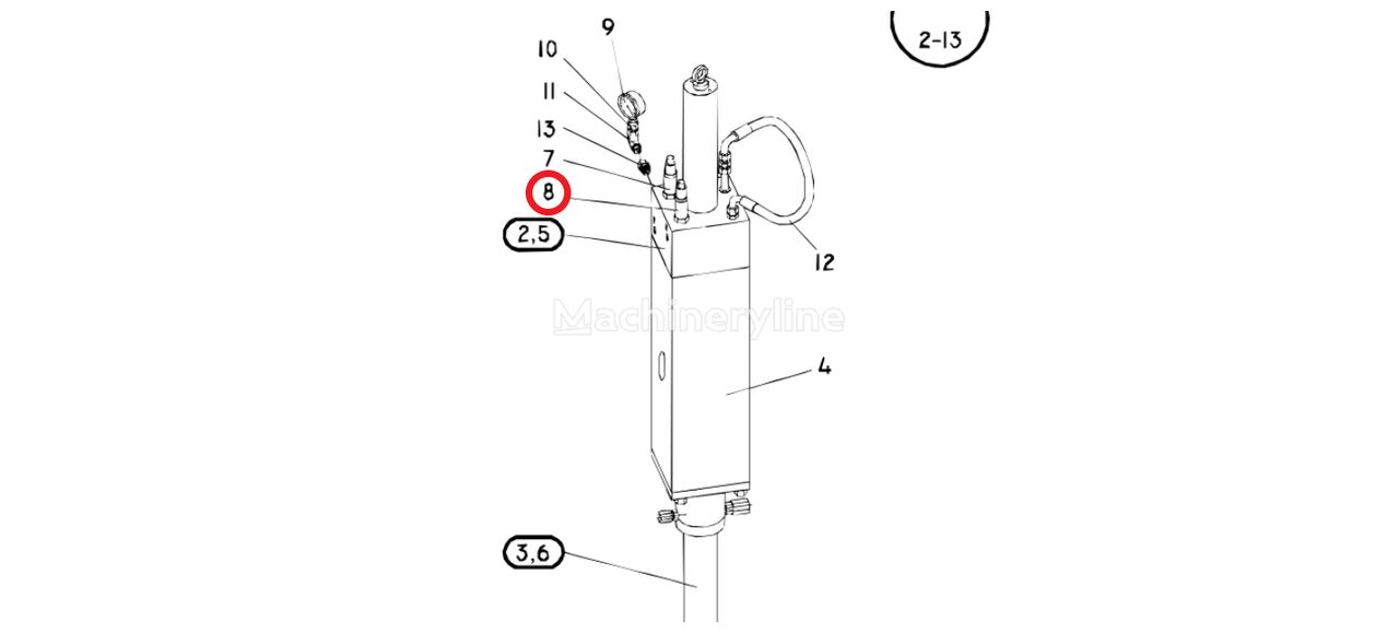 Valve Caterpillar 535-4499 / 5354499 / 4042747 / 6004367 / 6000279 / 4026985 per escavatore Caterpillar RH170 RH340 6018 6020 6040 6030 6060 6090