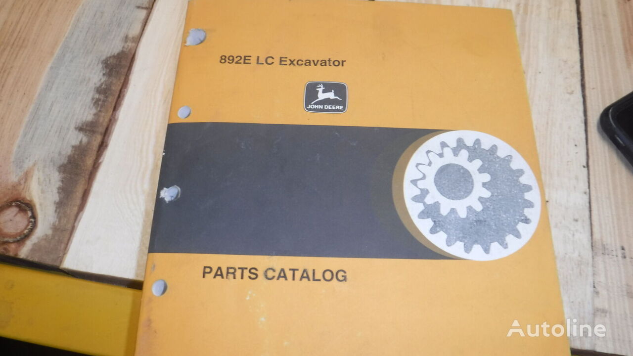 MANUAL DE PARTES other operating parts for John Deere 892ELC excavator