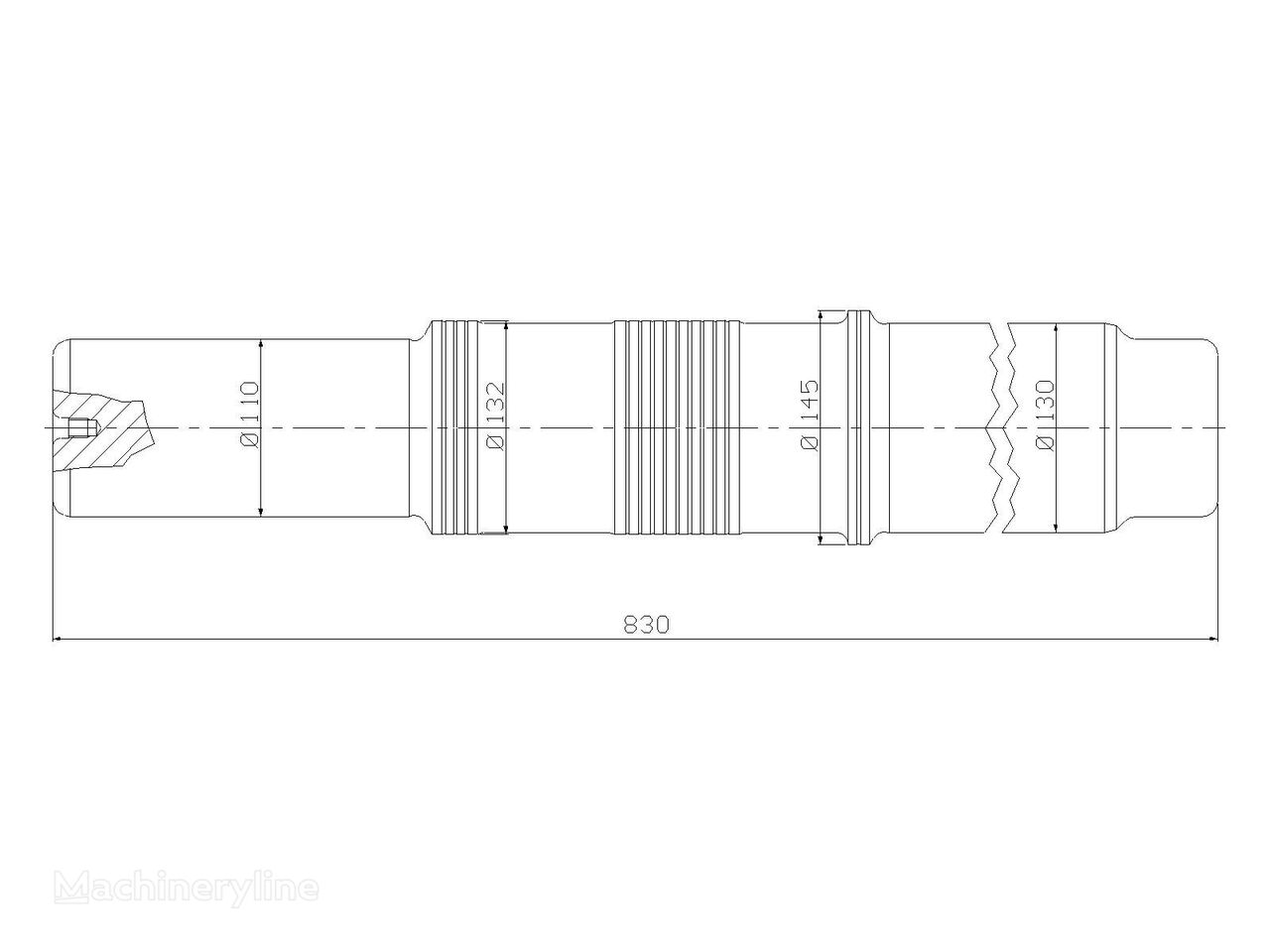 Piston other operating parts for Atlas Copco TEX 1800 H hydraulic breaker