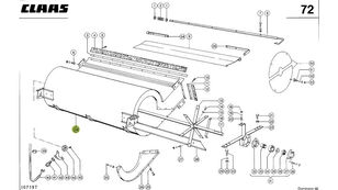 wałek dmuchawy 0006711908 other operating parts for Claas Dominator grain harvester