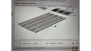 други работни елементи podłoga podsiewacza Blacha stopniowana за зърнокомбайн Claas Dominator Avero