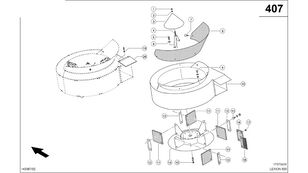 OBUDOWA PRA 0007300851 other operating parts for Claas Lexion 600  grain harvester