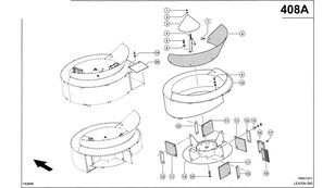 inne elementy robocze OBUDOWA PRA.   (Rozdzielacz plew; wirnik) 0007301280 do kombajnu do zboża Claas Lexion 580