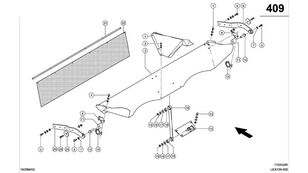 Claas Lexion 600  leikkuupuimuri PÓŁKA DOPROWADZAJĄCA  0007849522 muut käyttöosat