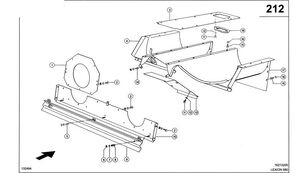 联合收割机 Claas Lexion 580 的 其他操作部件 BLACHA DZIAŁOWA   0007367942
