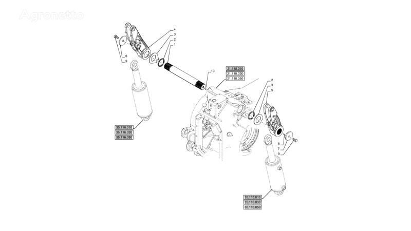 autres éléments fonctionnels Ramię podnośnika 48041576 pour tracteur à roues New Holland T6090