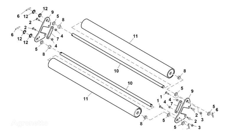 autres éléments fonctionnels Kołek (Rama, pokrywy, różne)  CC142029 pour presse à balles John Deere  960