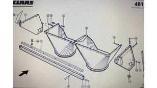 другие рабочие элементы ściana boczna prawa 00 для зерноуборочного комбайна Claas Lexion 580
