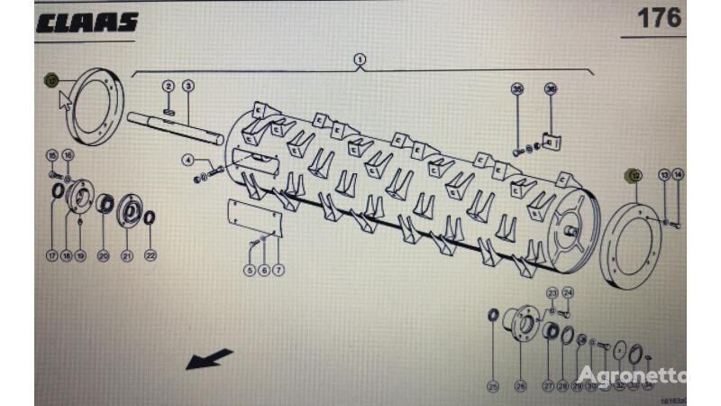 talerz other operating parts for Claas  Lexion 580 560-540 460-440 770-760 670-640  grain harvester